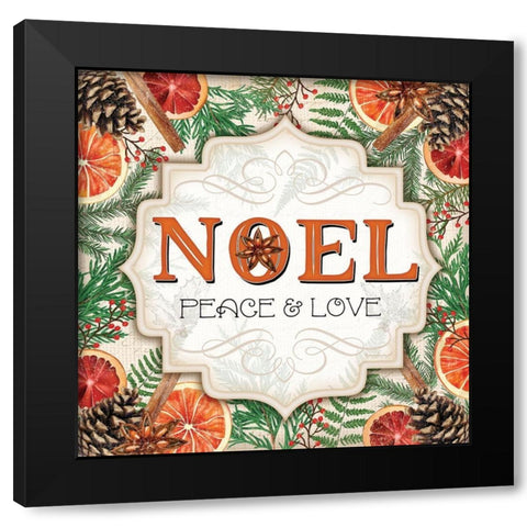 Spice Noel Black Modern Wood Framed Art Print by Pugh, Jennifer