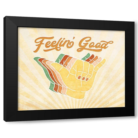 Feelin Good Black Modern Wood Framed Art Print with Double Matting by Pugh, Jennifer