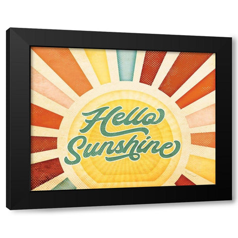 Sunshine Black Modern Wood Framed Art Print with Double Matting by Pugh, Jennifer