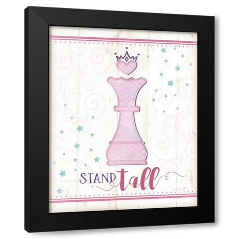 Stand Tall Black Modern Wood Framed Art Print with Double Matting by Pugh, Jennifer