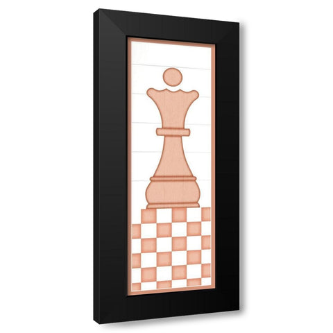 Pink Queen Black Modern Wood Framed Art Print with Double Matting by Pugh, Jennifer