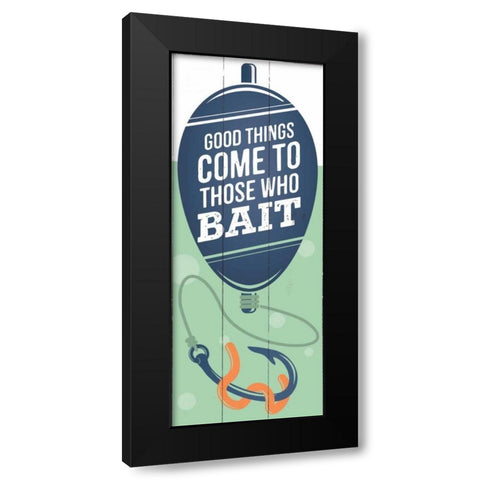 Those Who Bait Black Modern Wood Framed Art Print by Brando, JJ