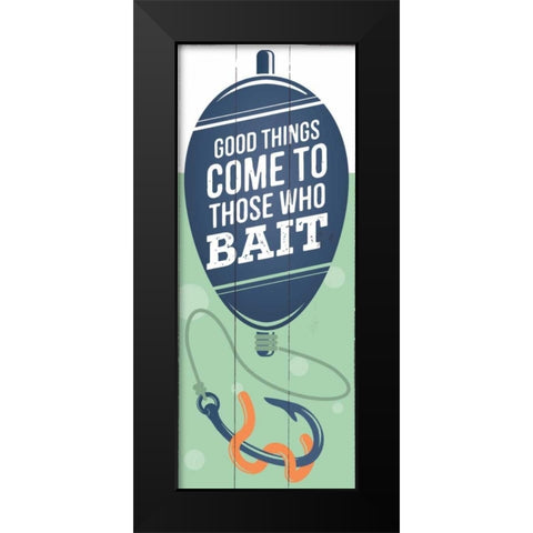 Those Who Bait Black Modern Wood Framed Art Print by Brando, JJ