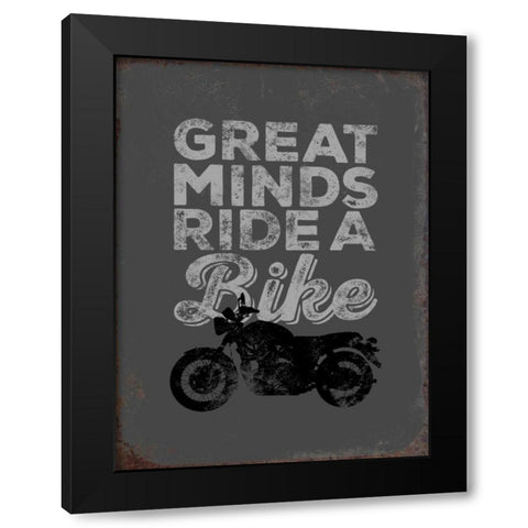 Great Minds Black Modern Wood Framed Art Print by Brando, JJ