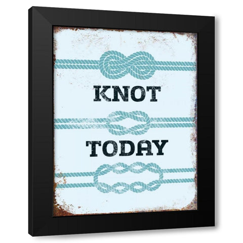 Knot Today Black Modern Wood Framed Art Print with Double Matting by Brando, JJ