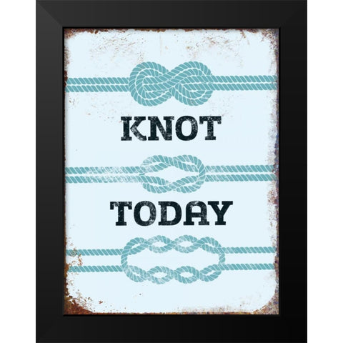 Knot Today Black Modern Wood Framed Art Print by Brando, JJ