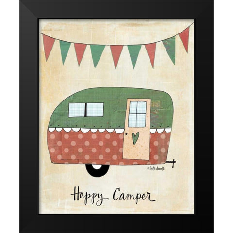 Happy Camper Black Modern Wood Framed Art Print by Doucette, Katie