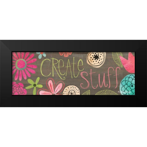 Create Stuff Black Modern Wood Framed Art Print by Doucette, Katie