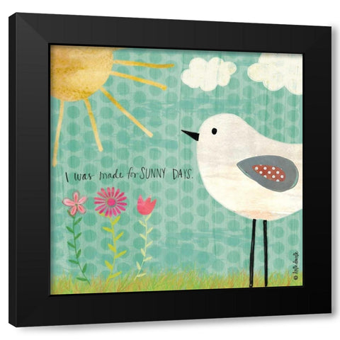 Sunny Days Black Modern Wood Framed Art Print with Double Matting by Doucette, Katie