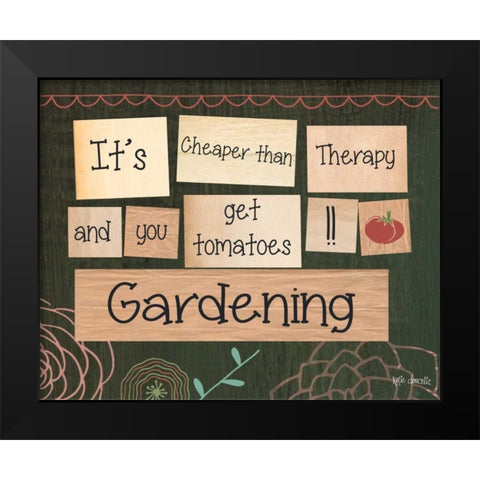 Garden Black Modern Wood Framed Art Print by Doucette, Katie