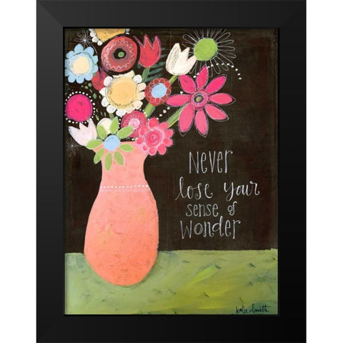 Wonder Black Modern Wood Framed Art Print by Doucette, Katie