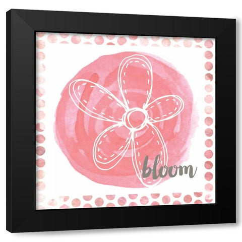 Bloom Black Modern Wood Framed Art Print with Double Matting by Doucette, Katie