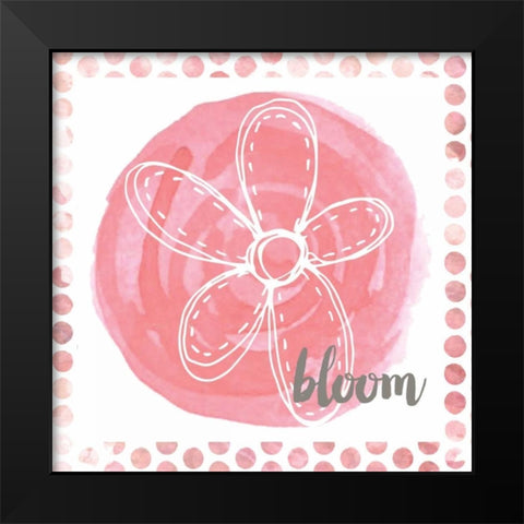 Bloom Black Modern Wood Framed Art Print by Doucette, Katie