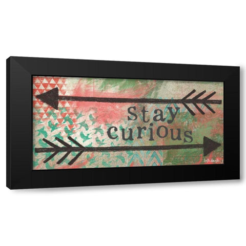 Stay Curious Black Modern Wood Framed Art Print with Double Matting by Doucette, Katie