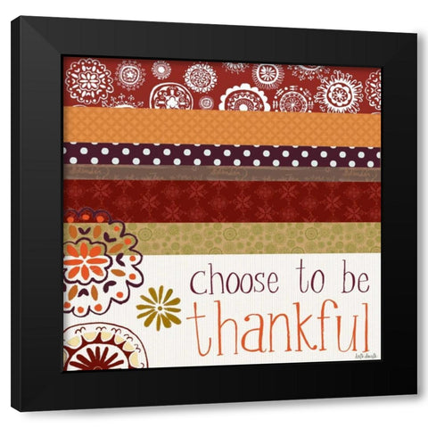 Choose to be Thankful Black Modern Wood Framed Art Print by Doucette, Katie