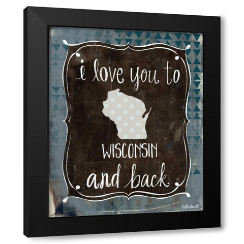 Wisconsin and Back Black Modern Wood Framed Art Print with Double Matting by Doucette, Katie