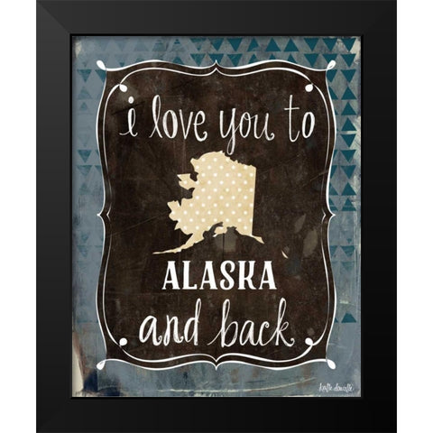 Alaska and Back Black Modern Wood Framed Art Print by Doucette, Katie