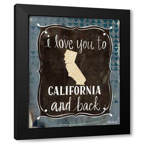 California and Back Black Modern Wood Framed Art Print with Double Matting by Doucette, Katie