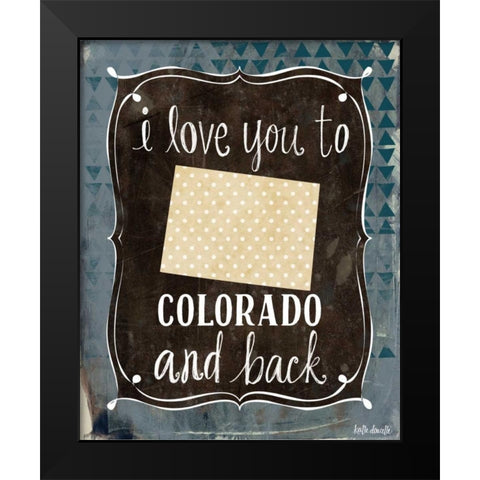 Colorado and Back Black Modern Wood Framed Art Print by Doucette, Katie