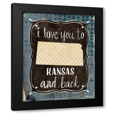 Kansas and Back Black Modern Wood Framed Art Print with Double Matting by Doucette, Katie