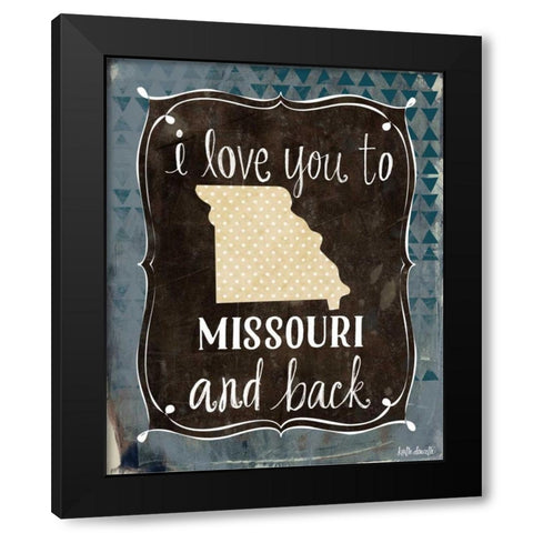 Missouri and Back Black Modern Wood Framed Art Print by Doucette, Katie