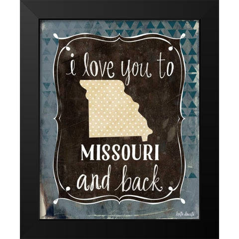 Missouri and Back Black Modern Wood Framed Art Print by Doucette, Katie