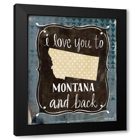 Montana and Back Black Modern Wood Framed Art Print with Double Matting by Doucette, Katie