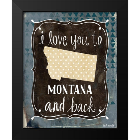 Montana and Back Black Modern Wood Framed Art Print by Doucette, Katie