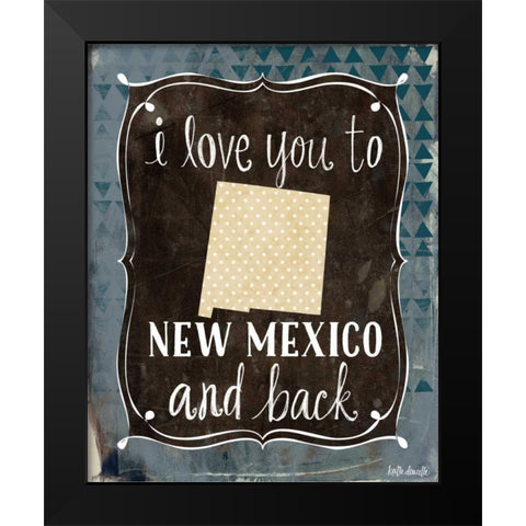 New Mexico and Back Black Modern Wood Framed Art Print by Doucette, Katie
