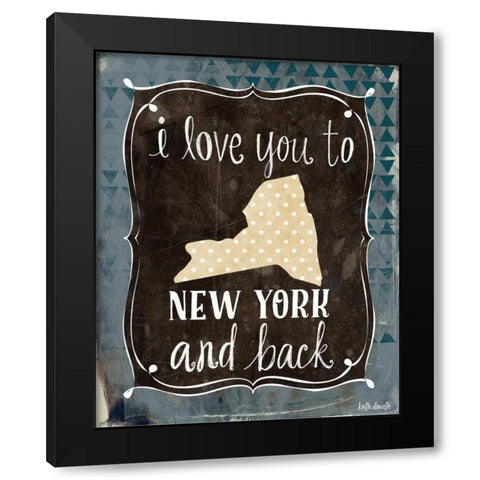 New York and Back Black Modern Wood Framed Art Print with Double Matting by Doucette, Katie