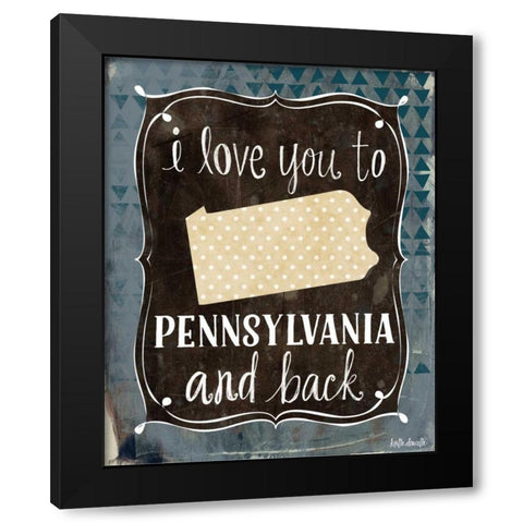 Pennsylvania and Back Black Modern Wood Framed Art Print with Double Matting by Doucette, Katie