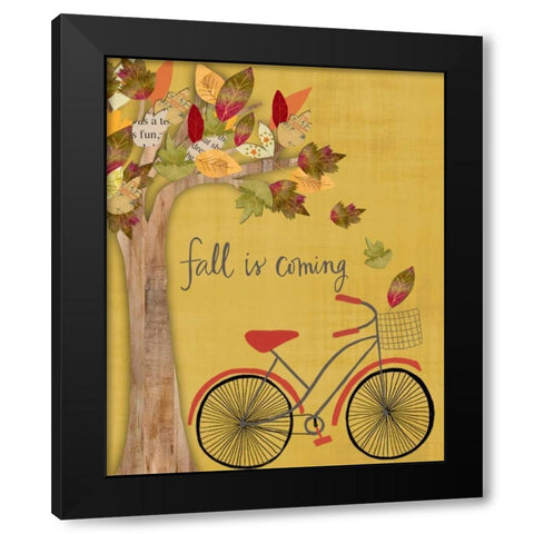 Fall is Coming Black Modern Wood Framed Art Print with Double Matting by Doucette, Katie