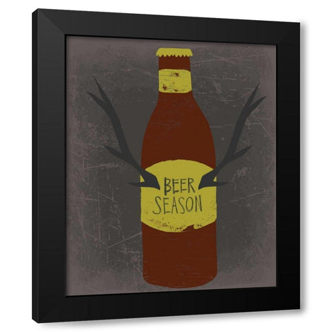 Beer Season Black Modern Wood Framed Art Print with Double Matting by Doucette, Katie
