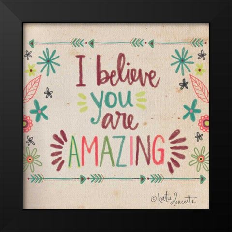 Amazing Black Modern Wood Framed Art Print by Doucette, Katie