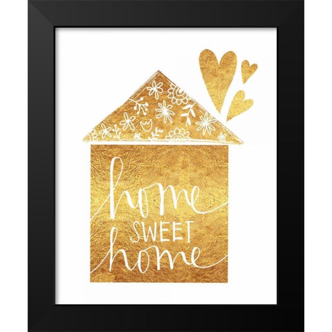 Home Sweet Home Black Modern Wood Framed Art Print by Doucette, Katie
