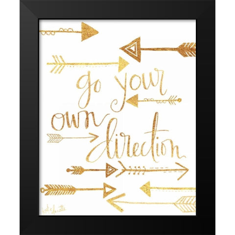 Direction Black Modern Wood Framed Art Print by Doucette, Katie