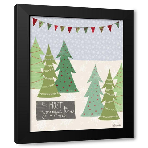 Most Wonderful Time of the Year Black Modern Wood Framed Art Print with Double Matting by Doucette, Katie