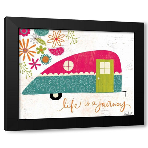 Life is a Journey Black Modern Wood Framed Art Print with Double Matting by Doucette, Katie
