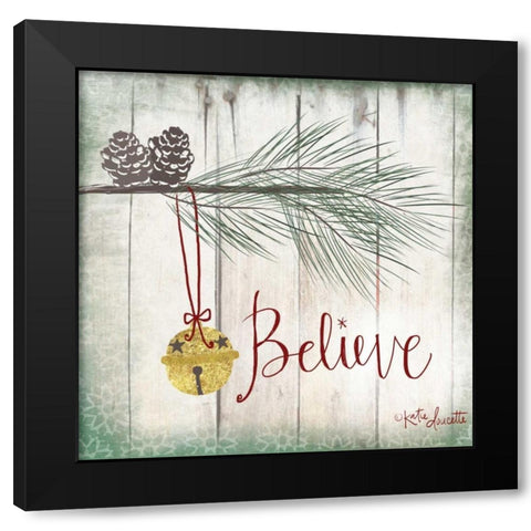 Bells Black Modern Wood Framed Art Print by Doucette, Katie