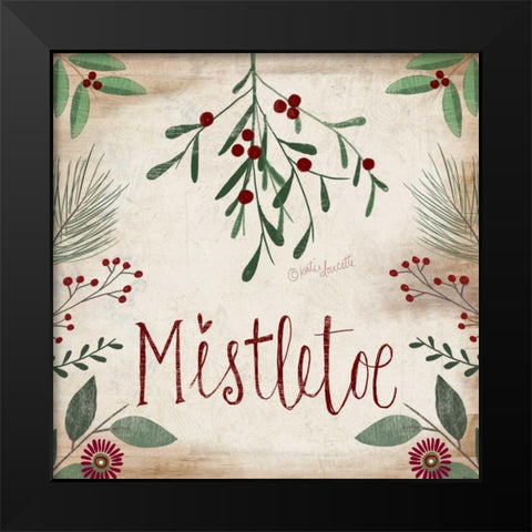 Mistletoe Black Modern Wood Framed Art Print by Doucette, Katie