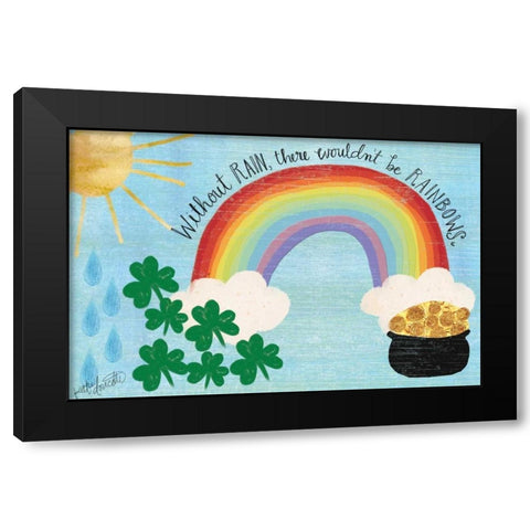 Without Rain Black Modern Wood Framed Art Print with Double Matting by Doucette, Katie