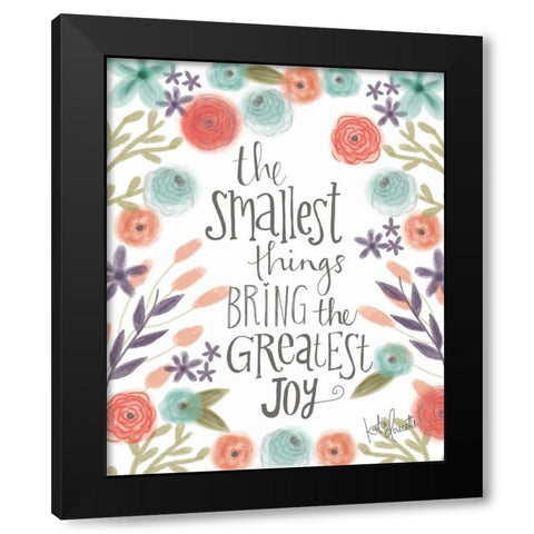 Smallest Things Black Modern Wood Framed Art Print with Double Matting by Doucette, Katie