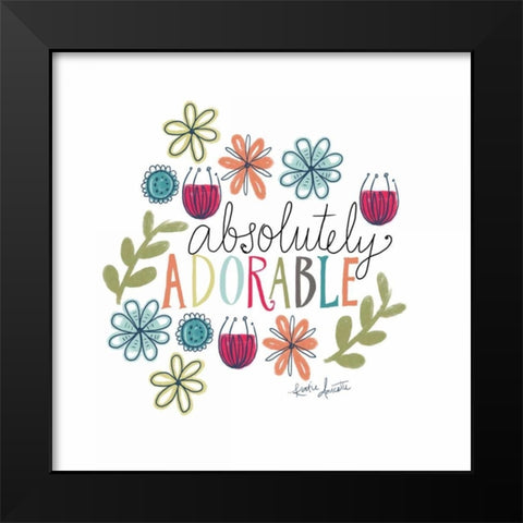 Absolutely Adorable Black Modern Wood Framed Art Print by Doucette, Katie