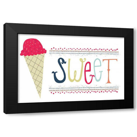 Sweet Black Modern Wood Framed Art Print with Double Matting by Doucette, Katie