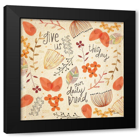 Daily Bread Black Modern Wood Framed Art Print by Doucette, Katie