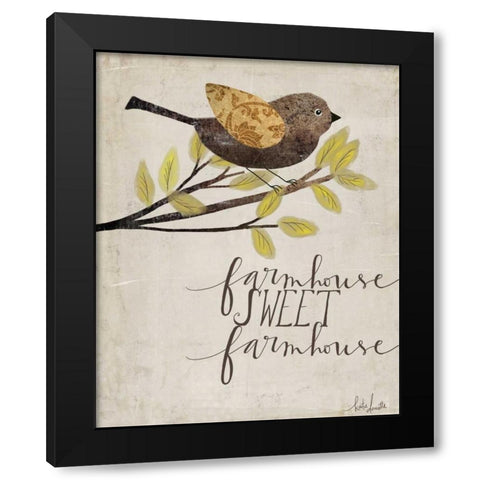 Farmhouse Sweet Farmhouse Black Modern Wood Framed Art Print by Doucette, Katie