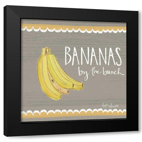 Bananas by the Bunch Black Modern Wood Framed Art Print by Doucette, Katie