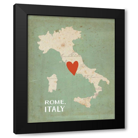 Rome Black Modern Wood Framed Art Print by Doucette, Katie