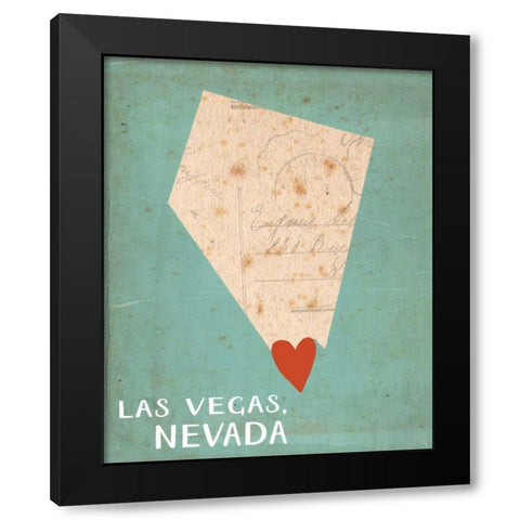 Vegas Black Modern Wood Framed Art Print by Doucette, Katie