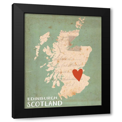 Scotland Black Modern Wood Framed Art Print by Doucette, Katie